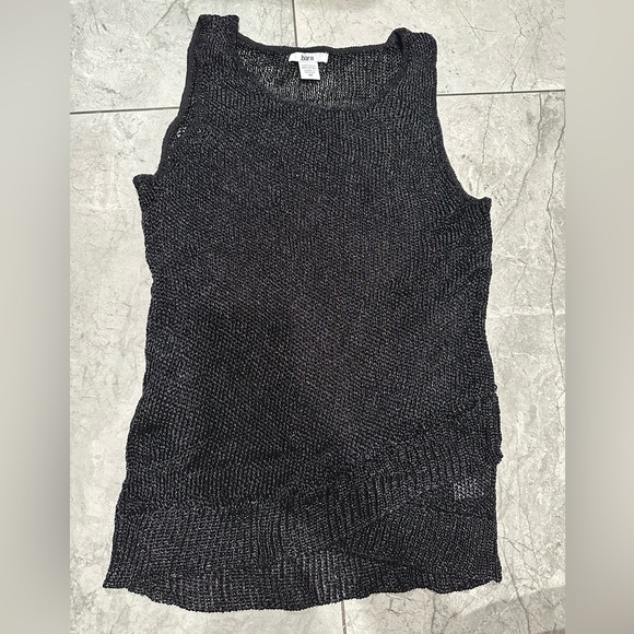 Bar III Black Knit Sleeveless Sweater - Picture 1 of 4
